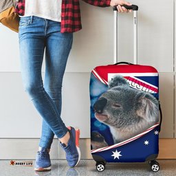 Luggage Covers - Australian Flag and Coat Of Arms Suitcase Koala 3D