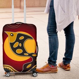 Luggage Cover Aboriginal Dot Patterns Fish