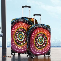 Australia Aboriginal Aboriginal Showcasing Dot Art Design Luggage Cover
