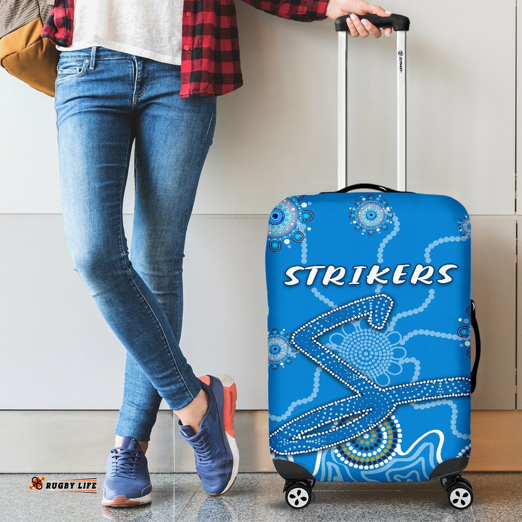 Adelaide Strikers Luggage Covers Indigenous Blue Energy