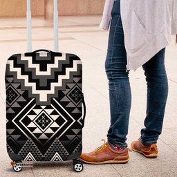 Black Taniko Aotearoa Luggage Cover Niho Taniwha Mix Poutama