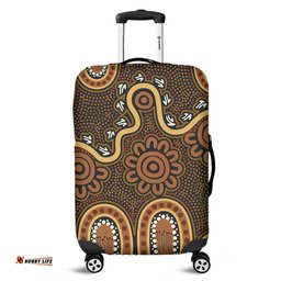 Australia Aboriginal Aboriginal Style Of Dot Art Luggage Cover