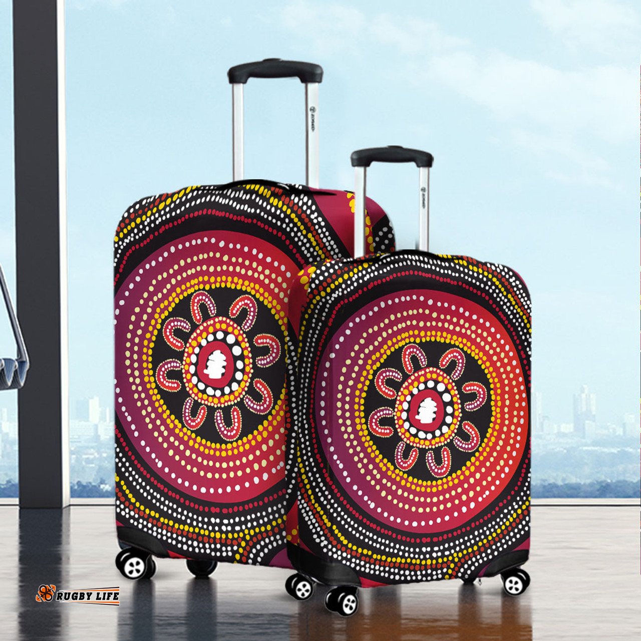 Australia Aboriginal Aboriginal Dot Art Design Luggage Cover
