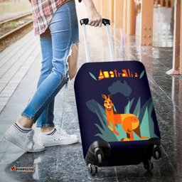 Luggage Cover - Kangaroo Suitcase Patterns Australia