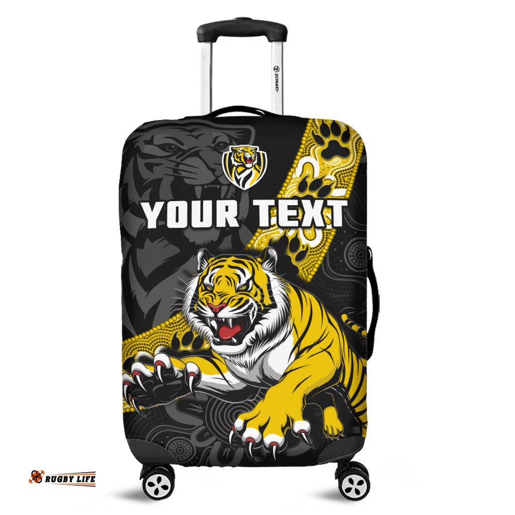 Custom Personalised Richmond Football Luggage Cover Tigers 1885 Indigenous Basic Style