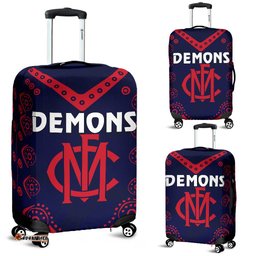 Melbourne Demons Indigenous Luggage Covers Football