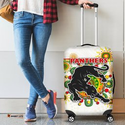 Penrith Luggage Covers Indigenous Panthers White