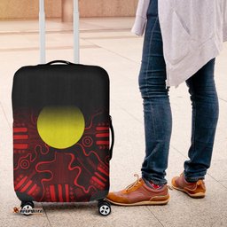 Aboriginal Luggage Covers Indigenous Flag Grunge Style