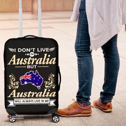 Luggage Cover - Aus Flag Suitcase Map