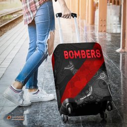 Essendon Luggage Cover Indigenous Bombers Black