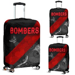 Essendon Luggage Cover Indigenous Bombers Black