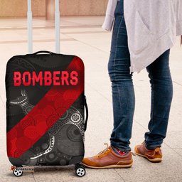 Essendon Luggage Cover Indigenous Bombers Black