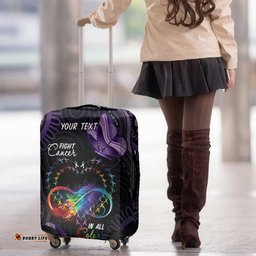 Australia Aboriginal Dot Arts Luggage Cover Fight Cancer In All Colors