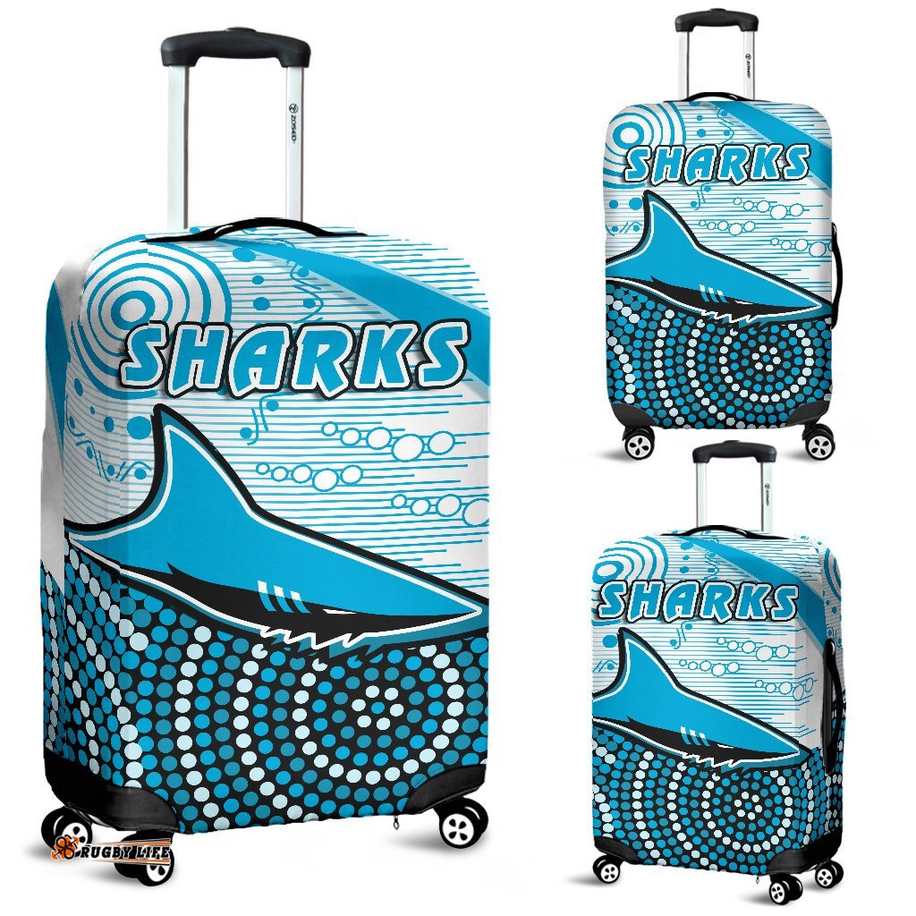 Sharks Luggage Covers Cronulla Indigenous Unique