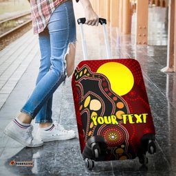 Custom Luggage Cover Australia Aboriginal Lives Matter Flag