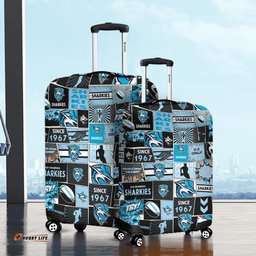 Cronulla Sutherland Sharks Team Of Us Die Hard Fan Supporters Comic Style Luggage Cover