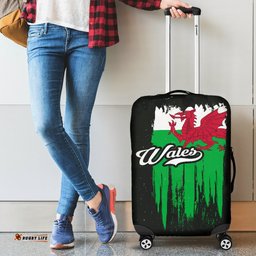 Wales Vintage Flag Luggage Cover