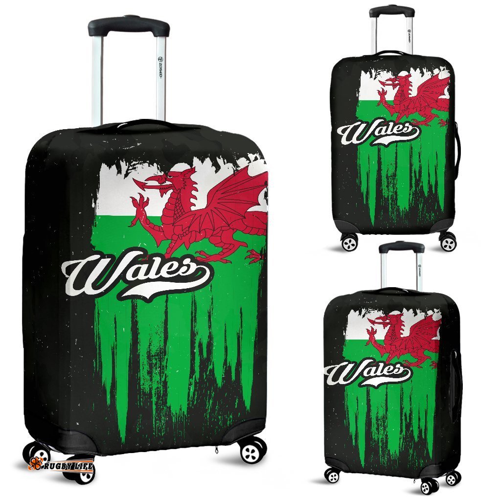 Wales Vintage Flag Luggage Cover