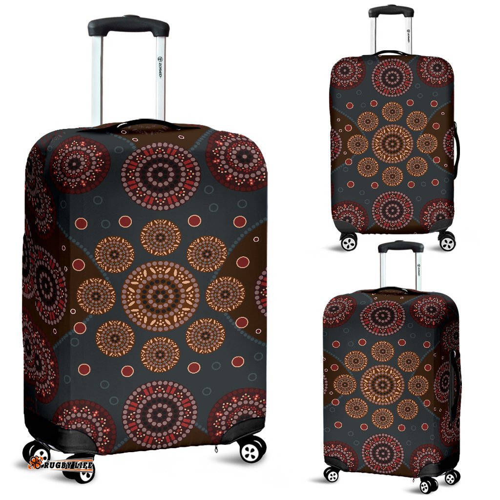 Luggage Cover Aboriginal Dot Painting Ver02