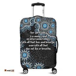 Australia Aboriginal The More You Know The Less You Need Blue Luggage Cover