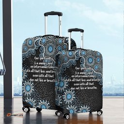 Australia Aboriginal The More You Know The Less You Need Blue Luggage Cover