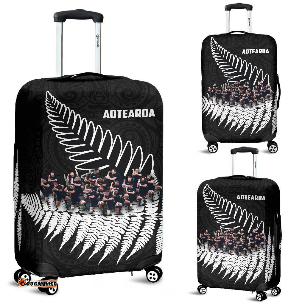 New Zealand Haka Rugby Luggage Covers Best Silver Fern Black