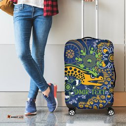 Personalised Eels NAIDOC Week 2024 Luggage Cover Aboriginal Fire Burning Sparks