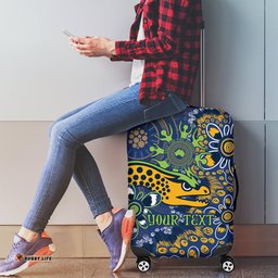 Personalised Eels NAIDOC Week 2024 Luggage Cover Aboriginal Fire Burning Sparks