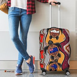 Luggage Covers Aboriginal Patterns Turtle