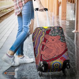 Koala Luggage Cover, Aboriginal Patterns