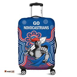 Knights Rugby Luggage Cover Novocastrians 1987 Aboriginal Art Ver.02
