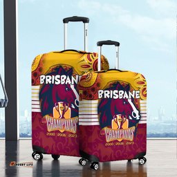 Brisbane Broncos Talent Win Games But Teamwork And Intelligence Win Championships With Aboriginal Style Luggage Cover