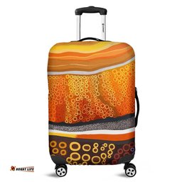 Australia Aboriginal Abstract Theme Of Australian Indigenous Aboriginal Art Luggage Cover