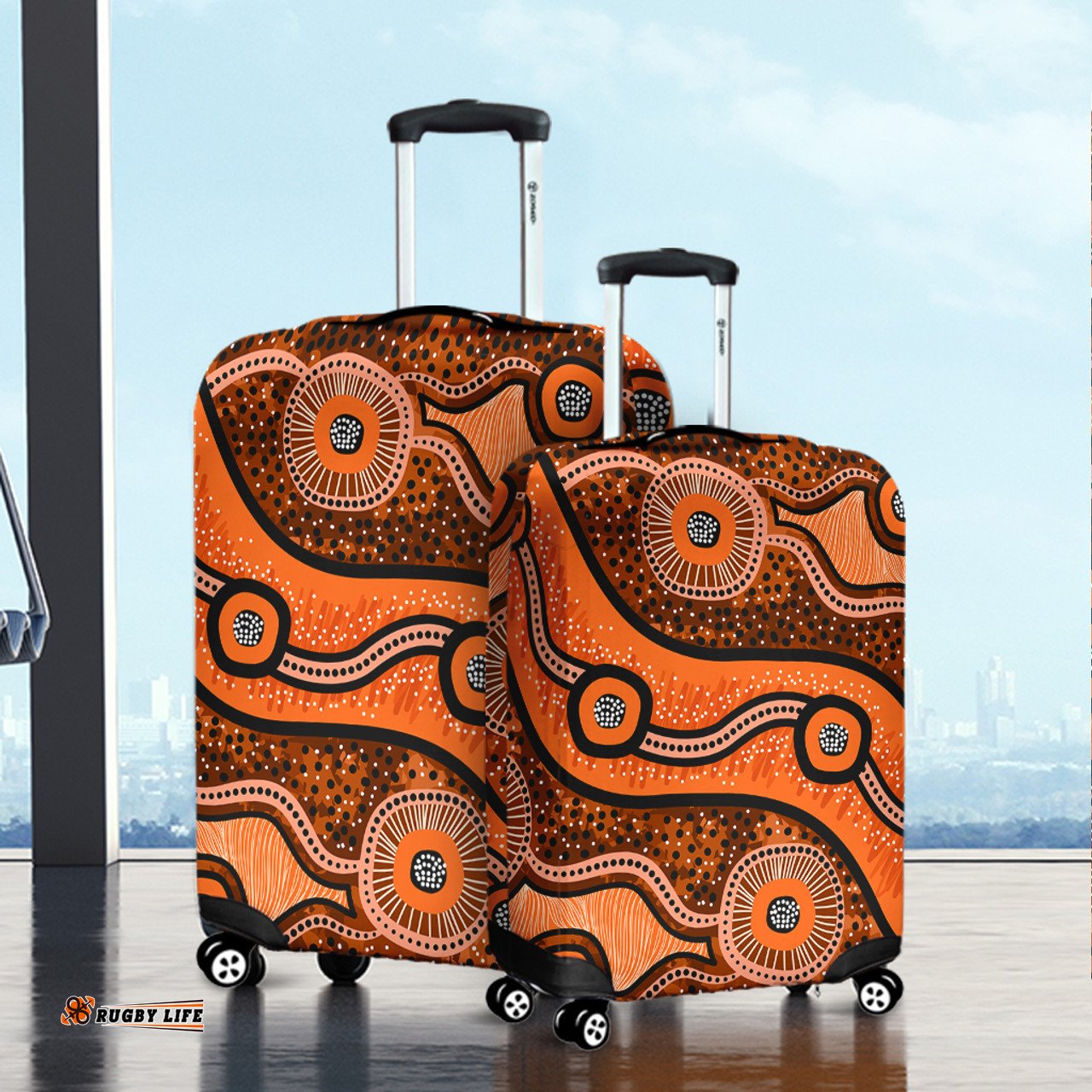Australia Aboriginal Australian Aboriginal Background Luggage Cover