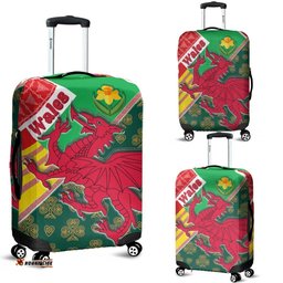 Celtic Wales Luggage Covers Cymru Dragon and Daffodils