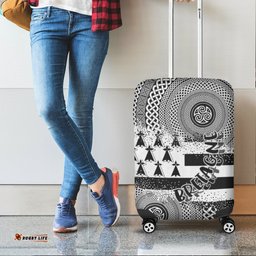 Celtic Brittany Luggage Cover Brittany Flag With Celtic Triskelion