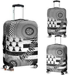 Celtic Brittany Luggage Cover Brittany Flag With Celtic Triskelion