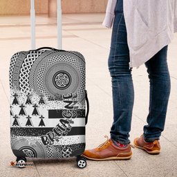 Celtic Brittany Luggage Cover Brittany Flag With Celtic Triskelion