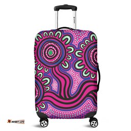 Australia Aboriginal Dot Patterns From Indigenous Australian Culture Luggage Cover