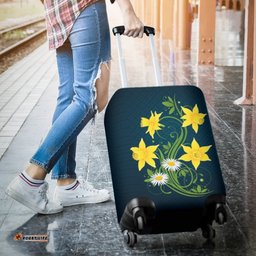 Wales Daffodil Symbol Luggage Cover