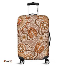 Australia Aboriginal Aboriginal Dot Design Artwork Luggage Cover