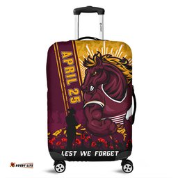 Brisbane Broncos Anzac Day Lest We Forget Strong Fighting Spirit Luggage Cover
