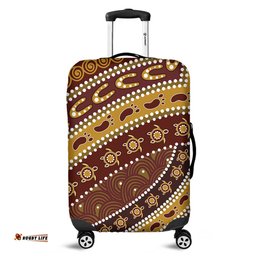 Australia Aboriginal Australian Aboriginal Style Of Pattern Background Luggage Cover