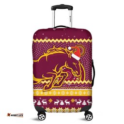 Brisbane Broncos Australia Ugly Xmas With Aboriginal Patterns For Die Hard Fans Luggage Cover