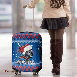 Custom Knights Rugby Luggage Cover Chirstmas Vibe