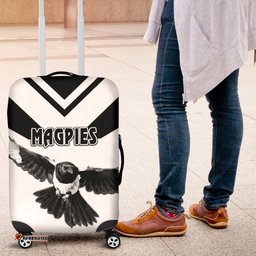 Western Suburbs Magpies Luggage Covers Original Style White