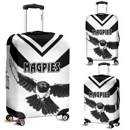 Western Suburbs Magpies Luggage Covers Original Style White
