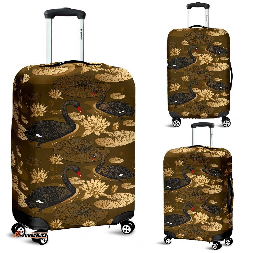 Australia Luggage Cover Swan Landscape Art
