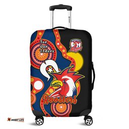 Roosters Rugby NAIDOC Luggage Cover Tricolours For Our Elders Indigenous Art