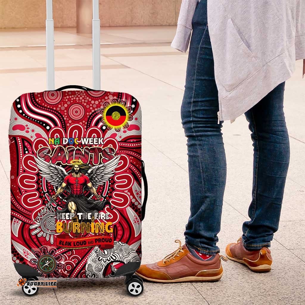 St Kilda Saints NAIDOC Week 2024 Luggage Cover Mascot Football